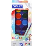 Doms 12 Shades 23mm Water Colour Cake - PAPERTREE
