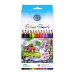 Doms C3 Color Pencil Big Size 12 Pcs Premium Colored Pencils for Drawing, Coloring, and Creative Art - PAPERTREE