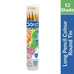 Doms Colour Pencils in Round Tin Box -12 Shades - PAPERTREE
