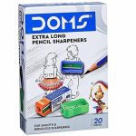 DOMS Extra Long Pencil Sharpener Box Pack (20 Pieces)