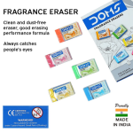 DOMS Non-Toxic Fragrance Erasers Pack of 5 | Scented Erasers for Kids & Students - PAPERTREE