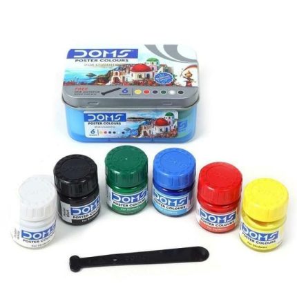 Doms Poster color 6 shade with metal box - PAPERTREE