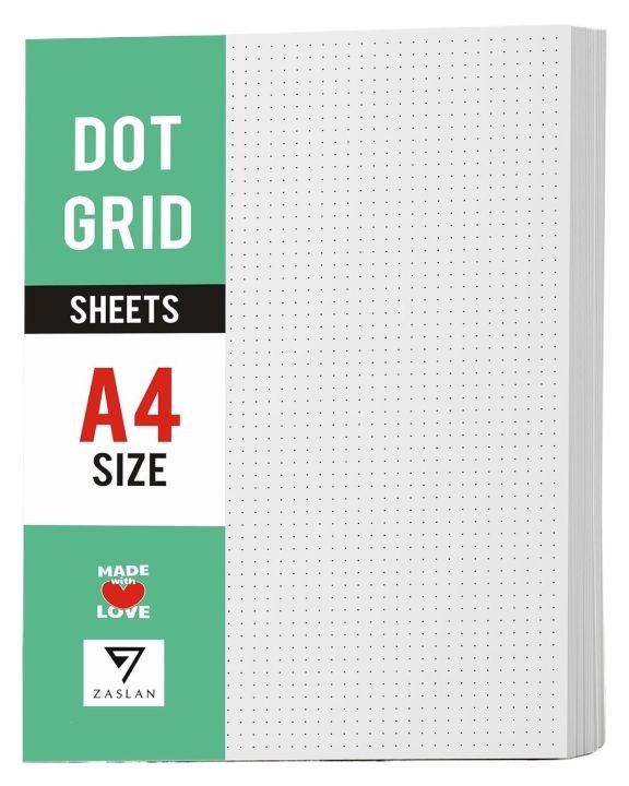 Dotted Loose Leaf Paper 110 GSM off white | Bullet Journal, Writing & Drawing Paper 50 Sheets - PAPERTREE