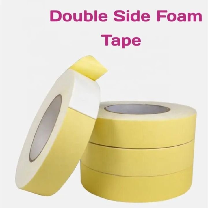 Double Sided Foam Tape 1 Inch Strong Self-Adhesive Mounting Tape for Crafts, Decorations, Office, and DIY Projects - PAPERTREE Double Sided Foam Tape 1 Inch Strong Self-Adhesive Mounting Tape for Crafts, Decorations, Office, and DIY Projects - PAPERTREE