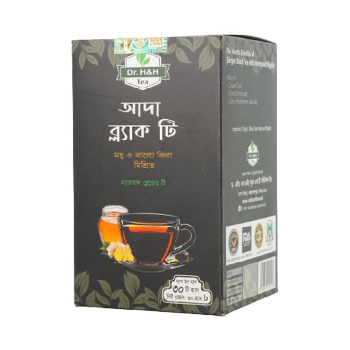 Dr H&H Black Tea With Honey Tea Bag 30 pcs Bangladesh