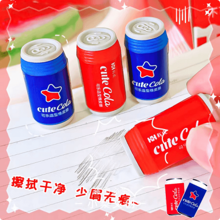 Drink-Shaped erasers creative and funny pencil erasers - PAPERTREE
