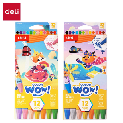EC228 Deli Oil Pastel 12 Colors Smooth Drawing Pastels..