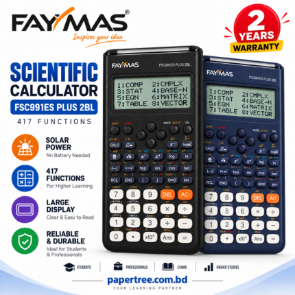 FAYMAS FSC991ES PLUS 2nd Edition Scientific Calculator (2 years Warranty) - PAPERTREE