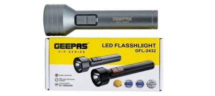GEEPAS GFL-2432 Rechargable torch light led flashlight - PAPERTREE