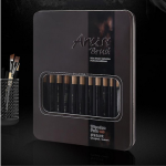 Giorgione 12 Pcs Nylon Hair Painting Brush Set with Iron Box – Professional Brushes for Watercolor & Oil Painting - PAPERTREE
