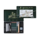 Giorgione Art Supplies Sketching Pencil Drawing Art Set Perfect Giorgione Art Supplies Sketching Pencil Set 27pc - PAPERTREE