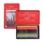 Giorgione® Artists Coloring Pencils Tin Set of 12 Colors Professional Colored Pencil Set for Drawing, Sketching & Coloring - PAPERTREE