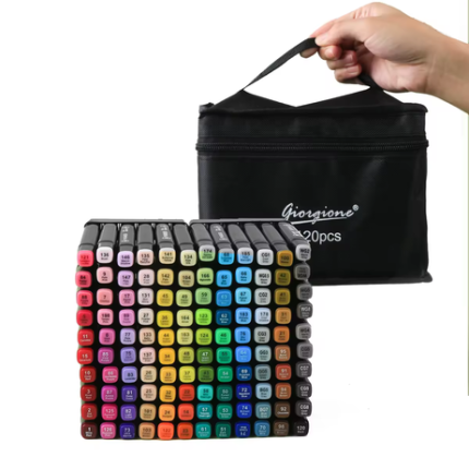 Giorgione Dual Tip Acrylic Art Markers 120 shades - PAPERTREE