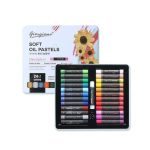 Giorgione Heavy Color Oil Pastel Super Soft Metal Box Set 24 Colors – Professional Soft Oil Pastels for Drawing, Coloring & Blending - PAPERTREE