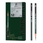 Giorgione Professional Charcoal Pencil Set 12pcs 3.8mm Lead Core Sketch Pencils Mixed Soft, Medium & Hard for Artists and Students - PAPERTREE