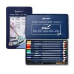 Giorgione Watercolor Pencils Tin Set of 12 Premium Water-Soluble Colored Pencils for Drawing, Sketching, and Watercolor Art - PAPERTREE
