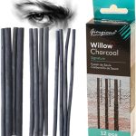 Giorgione Willow Charcoal Sticks 12PCS | Professional Sketching & Drawing - PAPERTREE