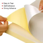 Glossy A4 White Self Adhesive Sticker Paper 20 Sheets Printable Label Sheet - PAPERTREE,