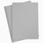Grey Paper Loose Sheets 300gsm A4 Size Pack of 10 | Premium Art & Craft Paper | Drawing & Sketching Sheets - PAPERTREE