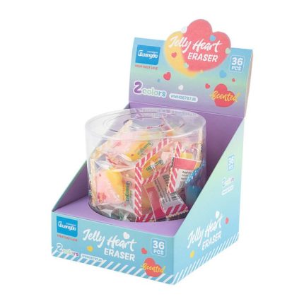 GuangBo Heart Eraser Combo Pack of 2 – Cute Heart-Shaped Erasers for School, Drawing & Everyday Writing - PAPERTREE