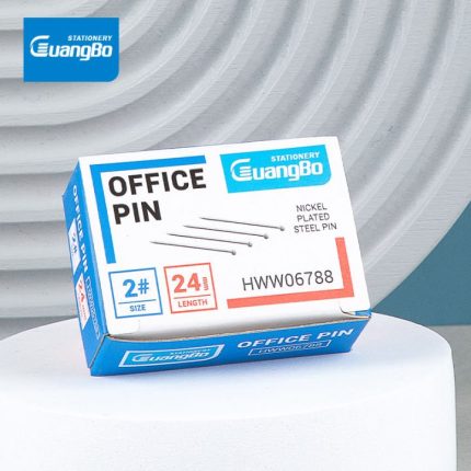 GuangBo HWW06788 Office Pin Paper Pack – Durable Push Pins for Notice Board, Documents & Office Use - PAPERTREE