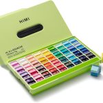 HIMI Gouache Paint Set 72 Colors Twin Cup Jelly Set..