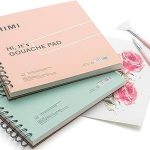 Himi High-Quality Art Gouache Pad 8.5 x 8.5 Inches 50 Sheets Multi-Purpose Paper for Gouache Sketching Colored Pencils and Acrylic - PAPERTREE