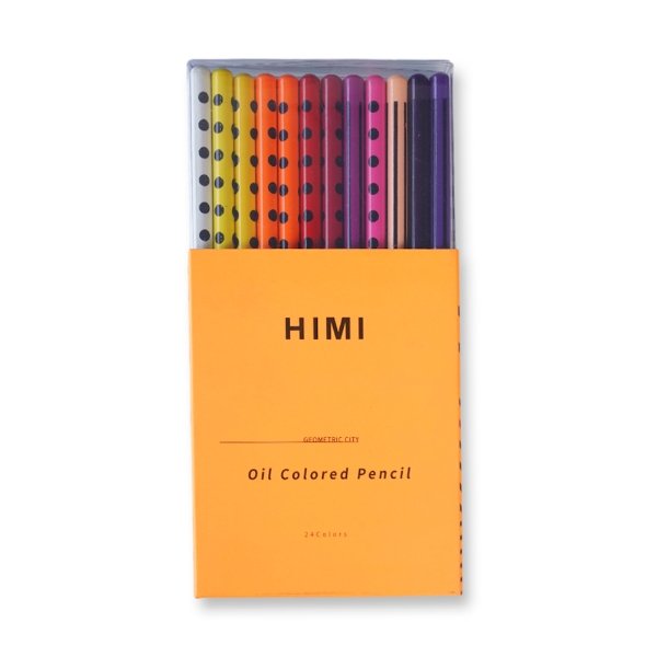 Himi Premium Oil Color Pencil Set 24 Pcs Artist Grade Colored Pencils for Drawing, Sketching & Coloring - PAPERTREE Himi Premium Oil Color Pencil Set 24 Pcs Artist Grade Colored Pencils for Drawing, Sketching & Coloring - PAPERTREE