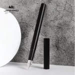 Jinhao 65 Fountain Pen Black Silver | EF/F 0.30mm Nib Luxury Metal Writing Pen for Business, Office & School - PAPERTREE