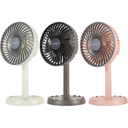 JY SUPER 2218 Rechargeable Portable Table Fan Oscillating - PAPERTREE