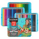 KALOUR Premium Oil Colored Pencils Set of 72 Professional Oil Based Colored Pencil Set - PAPERTREE