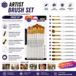 Keep Smiling A6145 Artist Paint Brush Set 13 Pcs - PAPERTREE