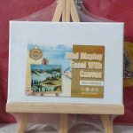 Keepsmiling Mini Display Easel with Canvas 12x18cm | Small Artist Painting & Display Stand - PAPERTREE