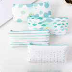 Korean Canvas Bronzing Pencil Case | Cute Zipper Stationery Box with Custom Logo - PAPERTREE