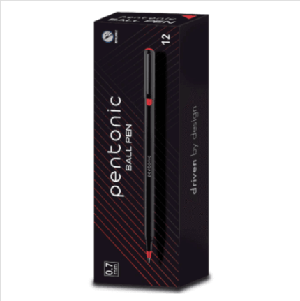 Linc Pentonic Ball Pen 0.7mm Black/Blue/Red Ink - 12Pcs - PAPERTREE