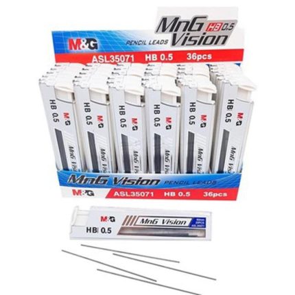 M&G Mechanical Pencil Lead HB 0.5mm 20 Pcs | Smooth Strong Lead Refills for Writing, Drawing, Sketching, School, Office & Exam Use - PAPERTREE