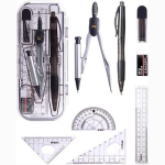 M&G Premium 8 Piece Geometry Set with Case Mathematical Drawing Kit for School and Office - PAPERTREE