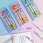 Magic Color Glitter Highlighter Dual Set of 4 - PAPERTREE