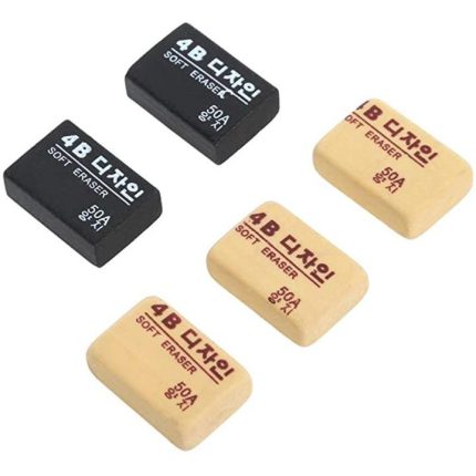 Maries 4B Artist Soft Eraser 2 Pcs Drawing Sketch Rubber Eraser for Artists Students and Office Use - PAPERTREE