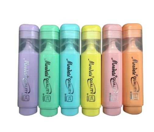 Mondate Pastel Color Highlighting Marker Pen Set 6 Colors Soft Pastel Highlighters for Study, Journaling, Planning, and Office Use - PAPERTREE Mondate Pastel Color Highlighting Marker Pen Set 6 Colors Soft Pastel Highlighters for Study, Journaling, Planning, and Office Use - PAPERTREE