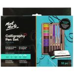 Mont Marte Calligraphy Set 31pc – Complete Calligraphy Starter Kit with Nibs, Inks & Accessories for Creative Lettering - PAPERTREE