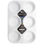 Mont Marte Deep Well Plastic Palette 6 Hole Paint Mixing Palette for Watercolor, Acrylic & Gouache Painting - PAPERTREE