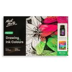 Mont Marte Drawing Ink Set 24 Colors x 7ml Premium Artist Inks for Calligraphy, Illustration, Drawing & Mixed Media Art - PAPERTREE