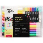 Mont Marte Fabric Paint Set | Textile Painting Colors for Clothes, Canvas Bags & DIY Fabric Art - PAPERTREE