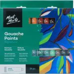 Mont Marte Gouache Paint Set 24 Colors x 12ml – Premium Artist Gouache Paints for Illustration, Design & Fine Art - PAPERTREE