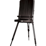 Mont Marte MEA0027C Black French Box Easel Portable Wooden Artist Easel with Storage for Painting & Outdoor Art - PAPERTREE