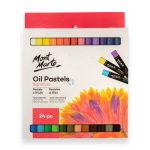Mont Marte Oil Pastels 24pc Vibrant Artist Oil Pastel Set for Drawing, Blending, Shading & Creative Artwork - PAPERTREE