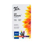 Mont Marte Oil Pastels 48 Piece Set with Tin Box for Paper, Card & Canvas - PAPERTREE