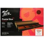 Mont Marte Pastel Box Single Deck Storage Case for Soft Pastels, Oil Pastels, Charcoal & Drawing Supplies - PAPERTREE
