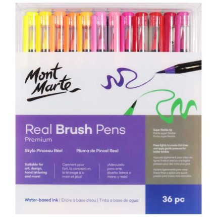 Mont Marte Real Brush Pens 36 pcs - PAPERTREE